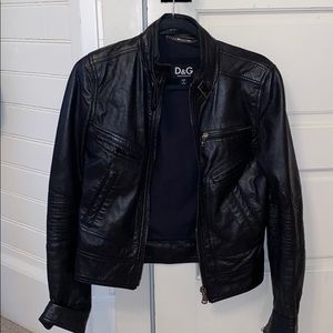 Dolce & Gabbana Moto Leather Jacket